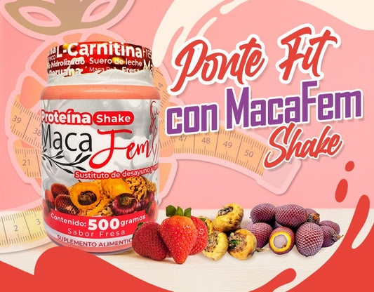 MacaFem Proteina Shake Strawberry