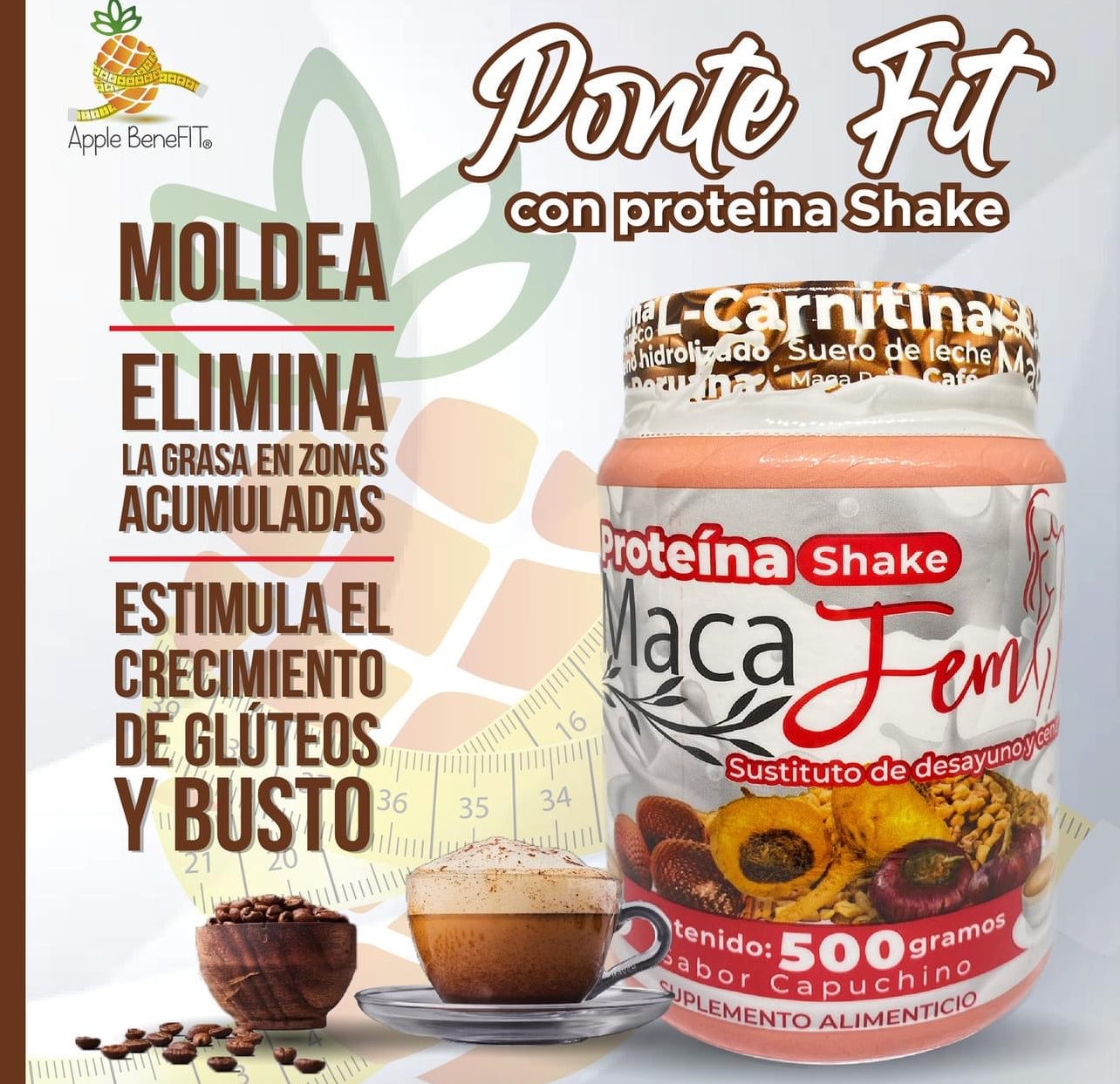 MacaFem Proteina Shake Capuchino